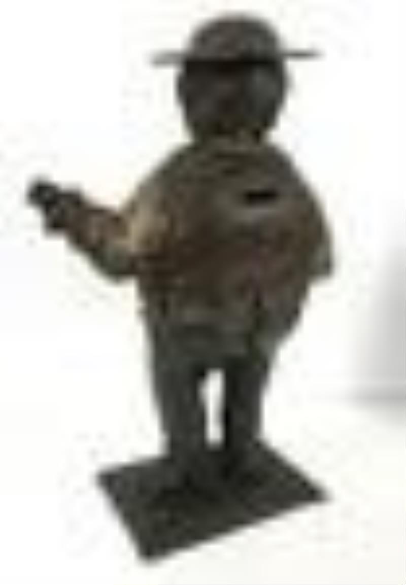 Cast iron black Memorabilia banjo clock