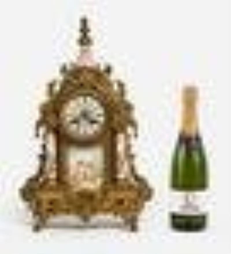 Antique Neoclassical Mantel Clock, Charles Jacques (NY)