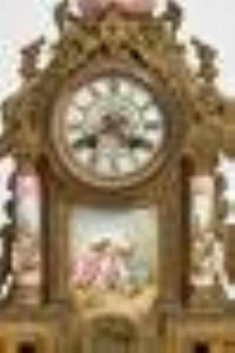 Antique Neoclassical Mantel Clock, Charles Jacques (NY)