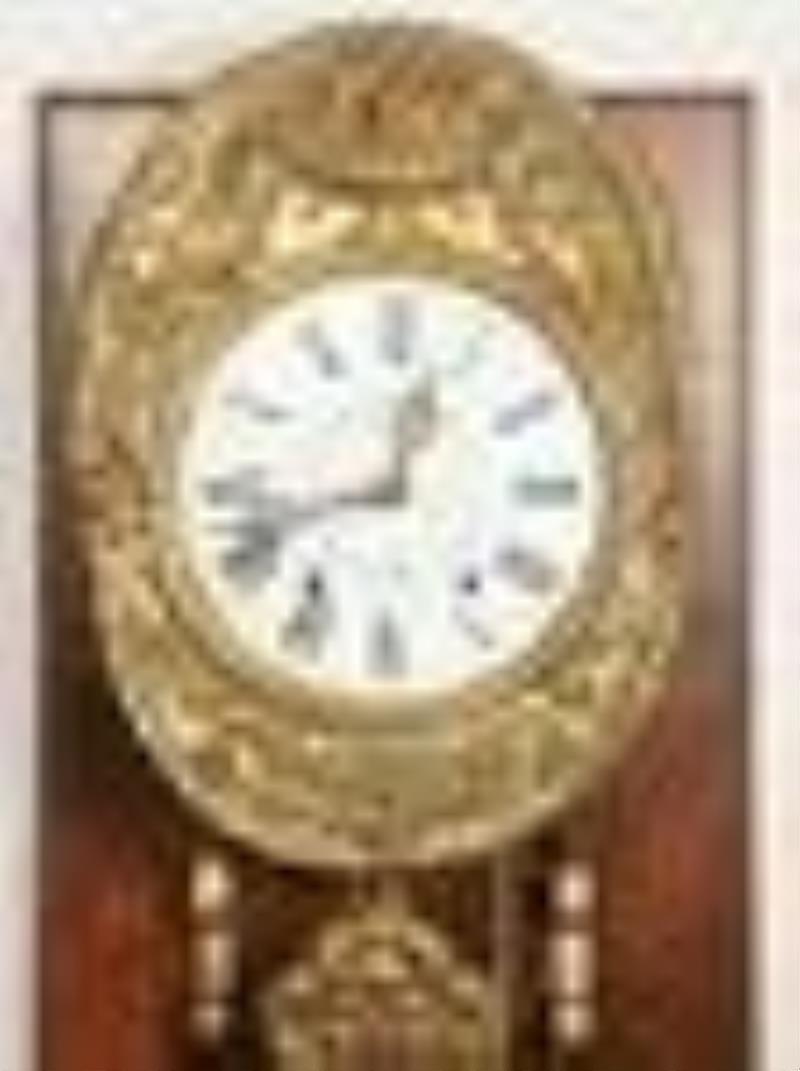 French Embossed Brass Morbier Kitchen Clock Price Guide