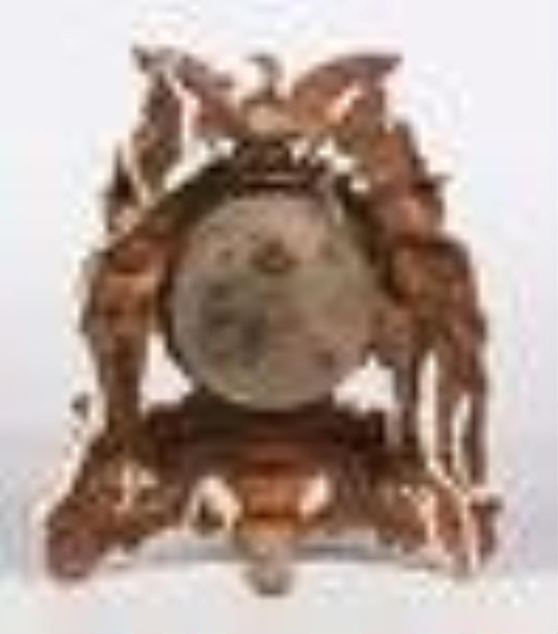 Warner Cast Iron Army Navy Clock