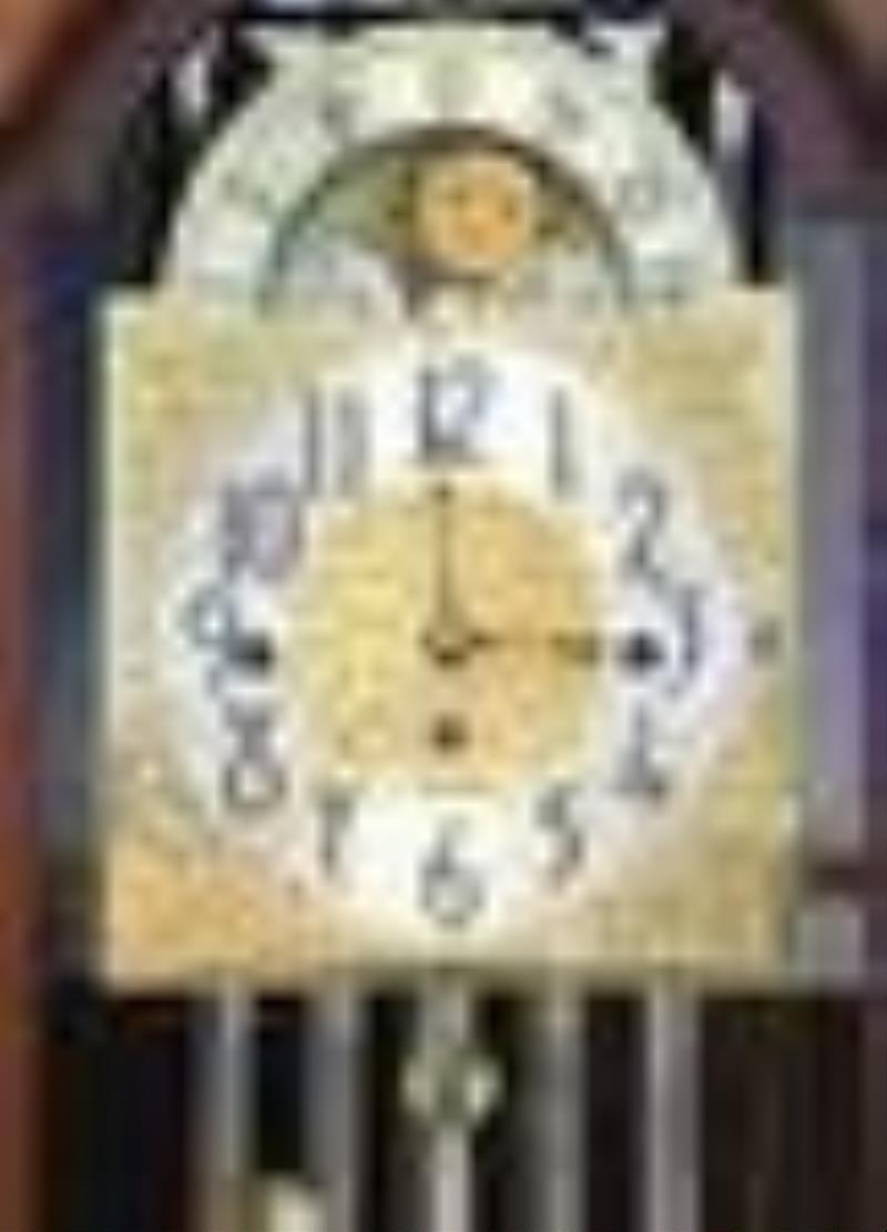 Mahogany Herschede hall clock