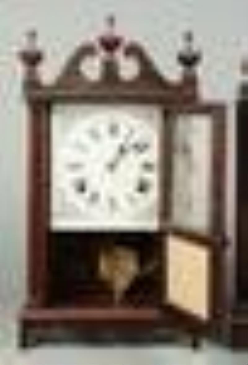 (2) Seth Thomas Miniature Pillar & Scroll Clock