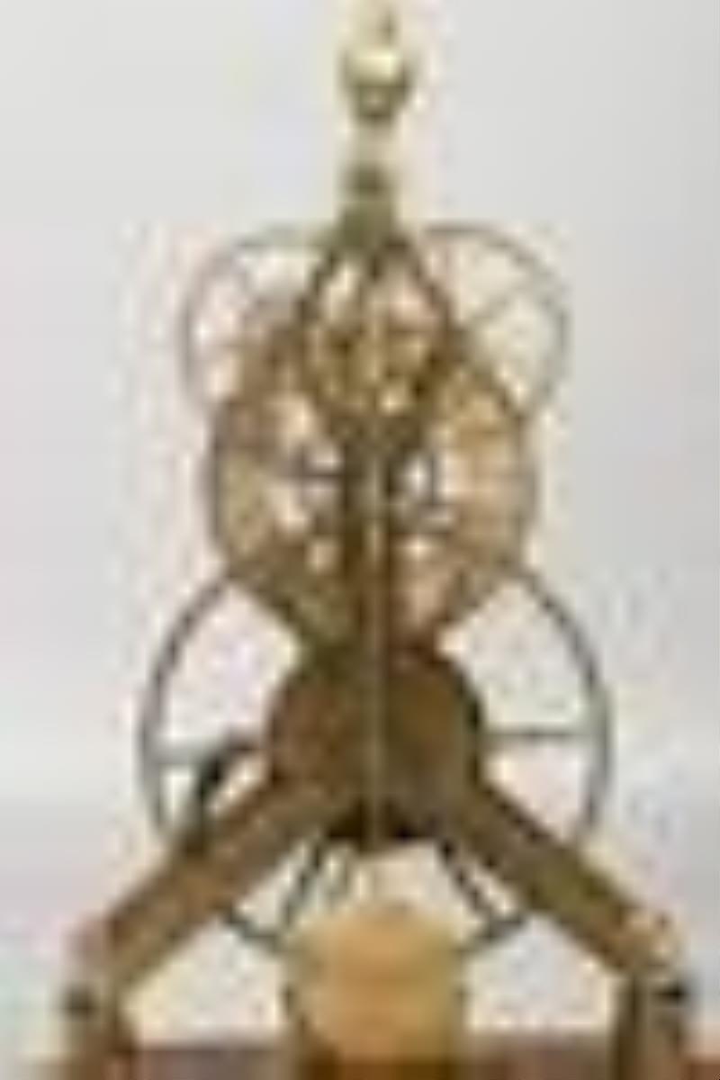 Great Wheel Fusee Skeleton Clock with Dome
