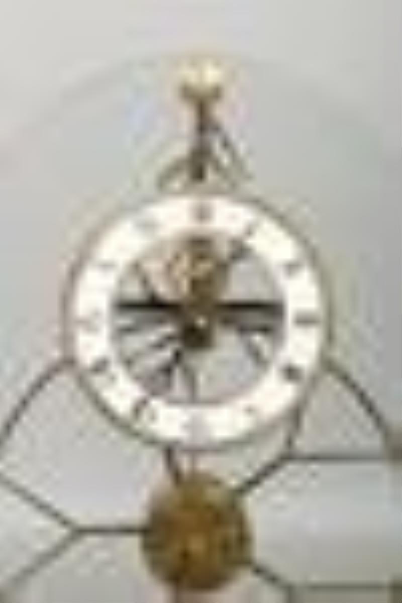 Plate Glass Skeleton Clock