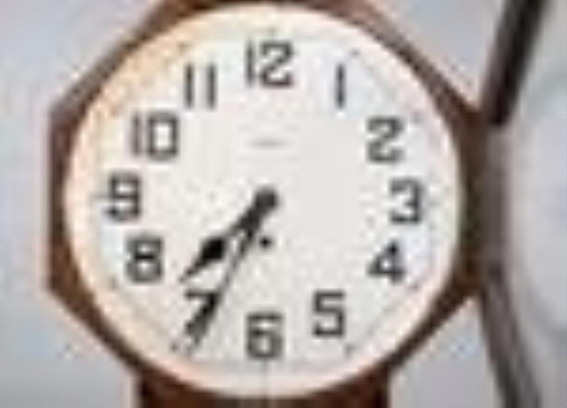 Waterbury Time Only Short Drop Clock