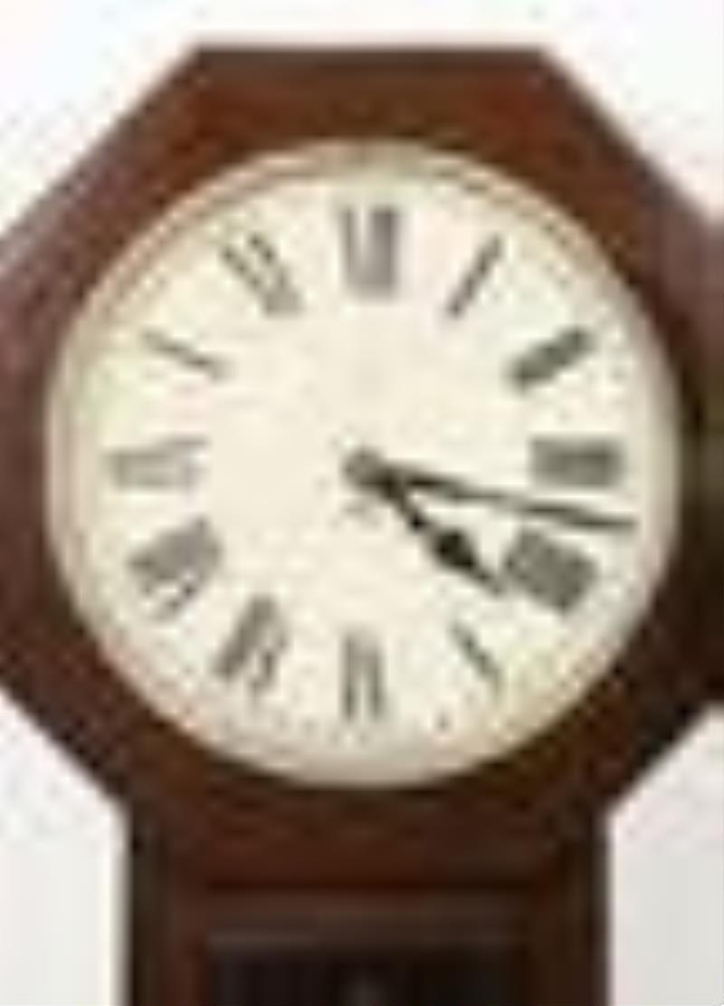 New Haven Octagon Short Drop Regulator Clock