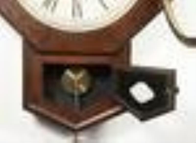 New Haven Octagon Short Drop Regulator Clock