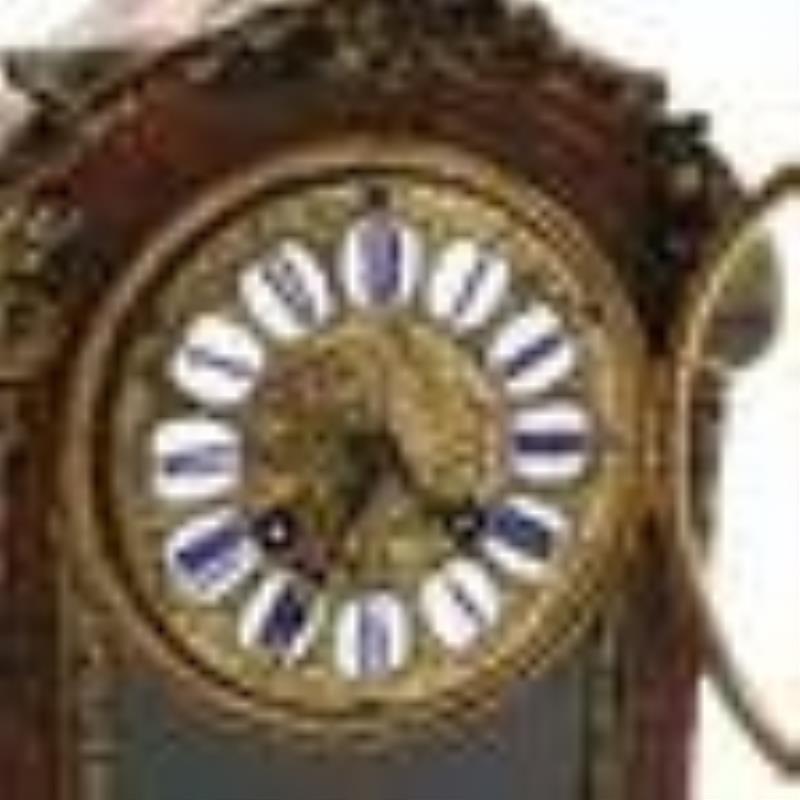 Raingo Frères, Antique Inlaid Tortoiseshell and Ormolu Boulle Clock