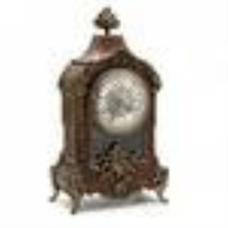 Raingo Frères, Antique Inlaid Tortoiseshell and Ormolu Boulle Clock