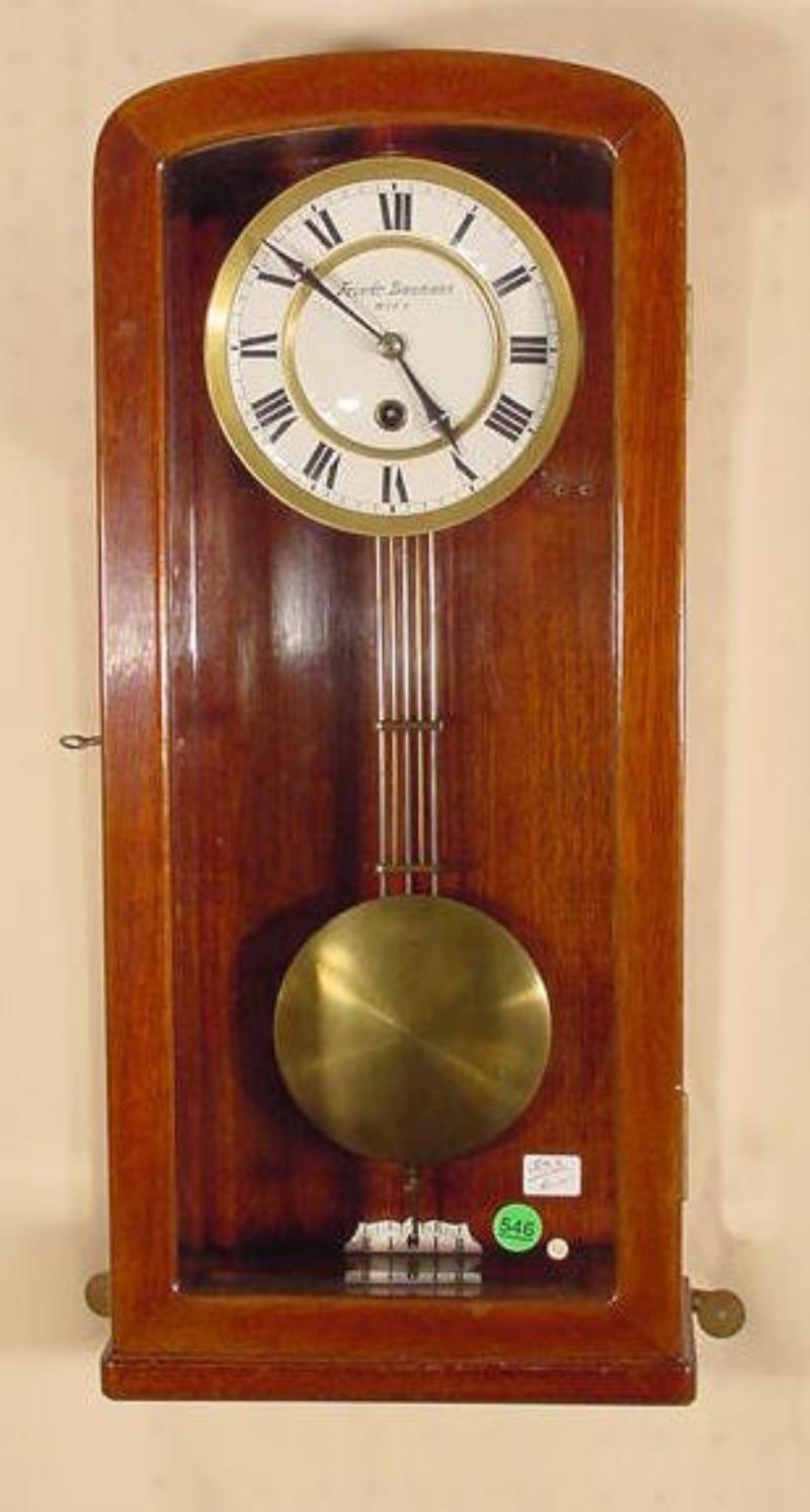 F. Baumann Wien Hanging Regulator in Mahogany