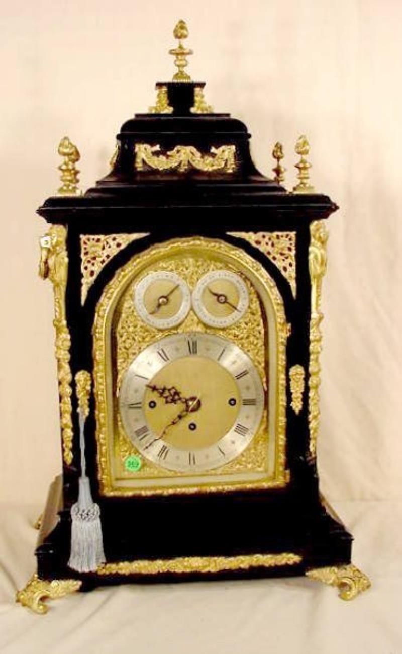 Lg English Bracket type Clock, 9 Bell 3 Train