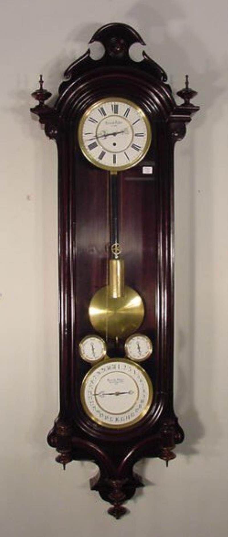 Heinrich Fischer Wien 4 Dial Hanging Regulator