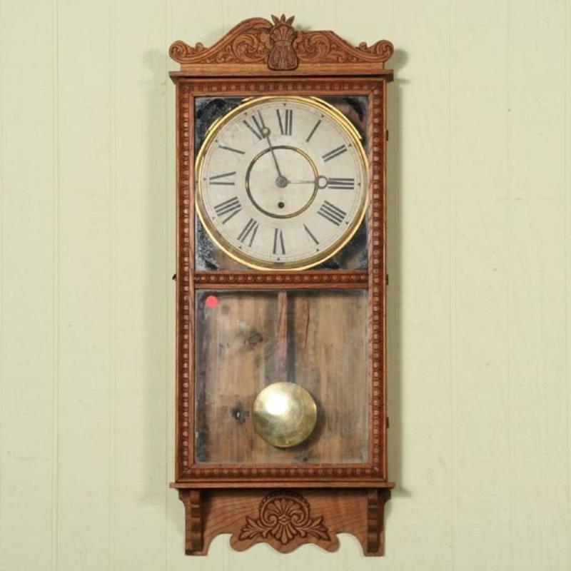 Circa 1900 regulator wall clock