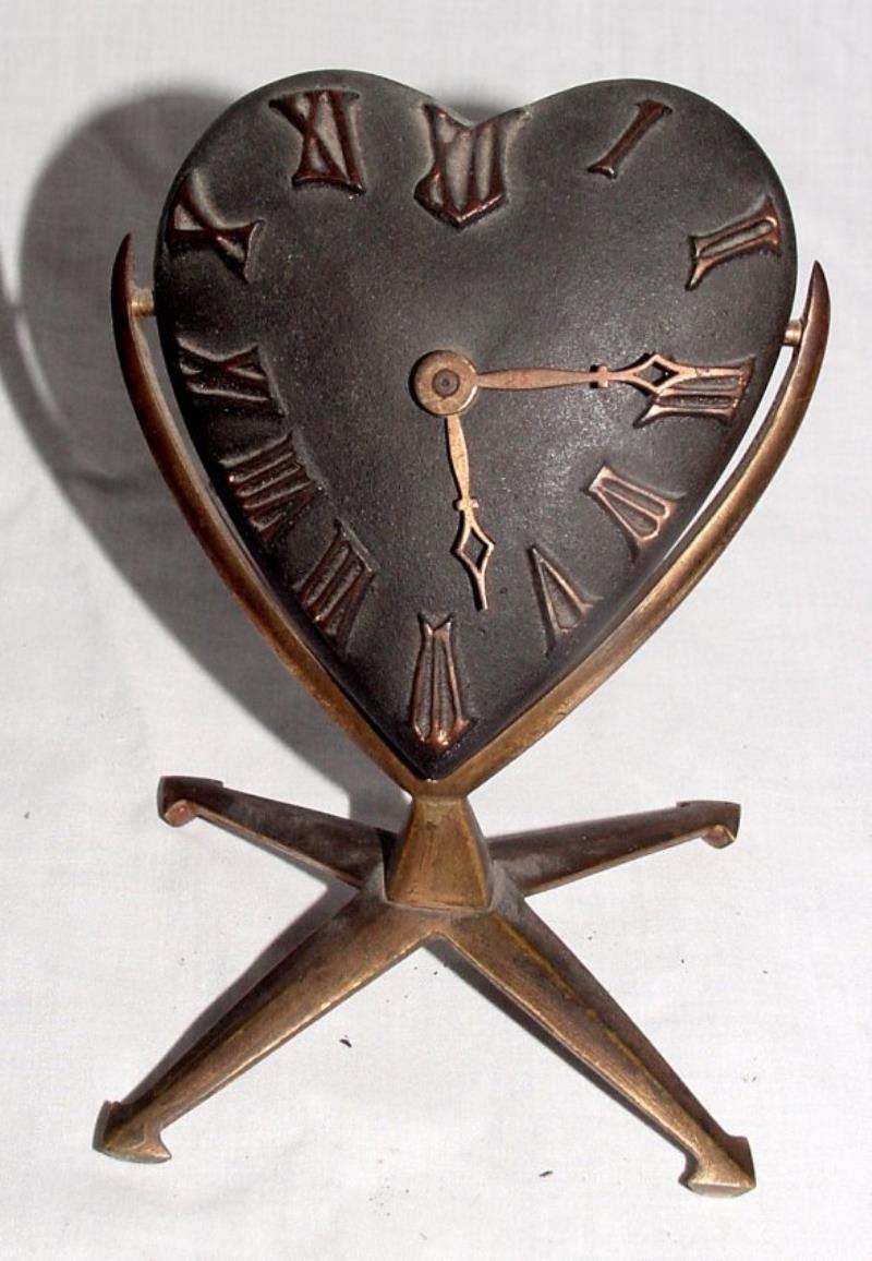 1933 Heart Shaped Clock