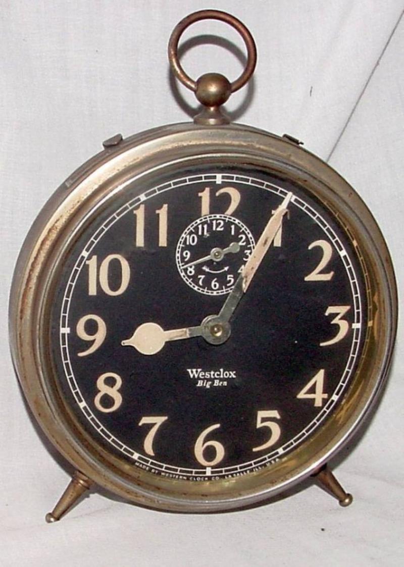Black Face Westclox Big Ben Alarm Clock