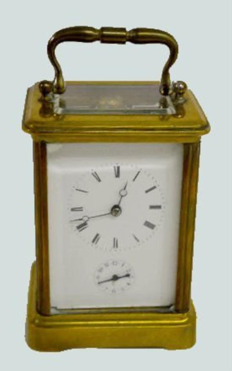 French Japy Freres Alarm Carriage Clock