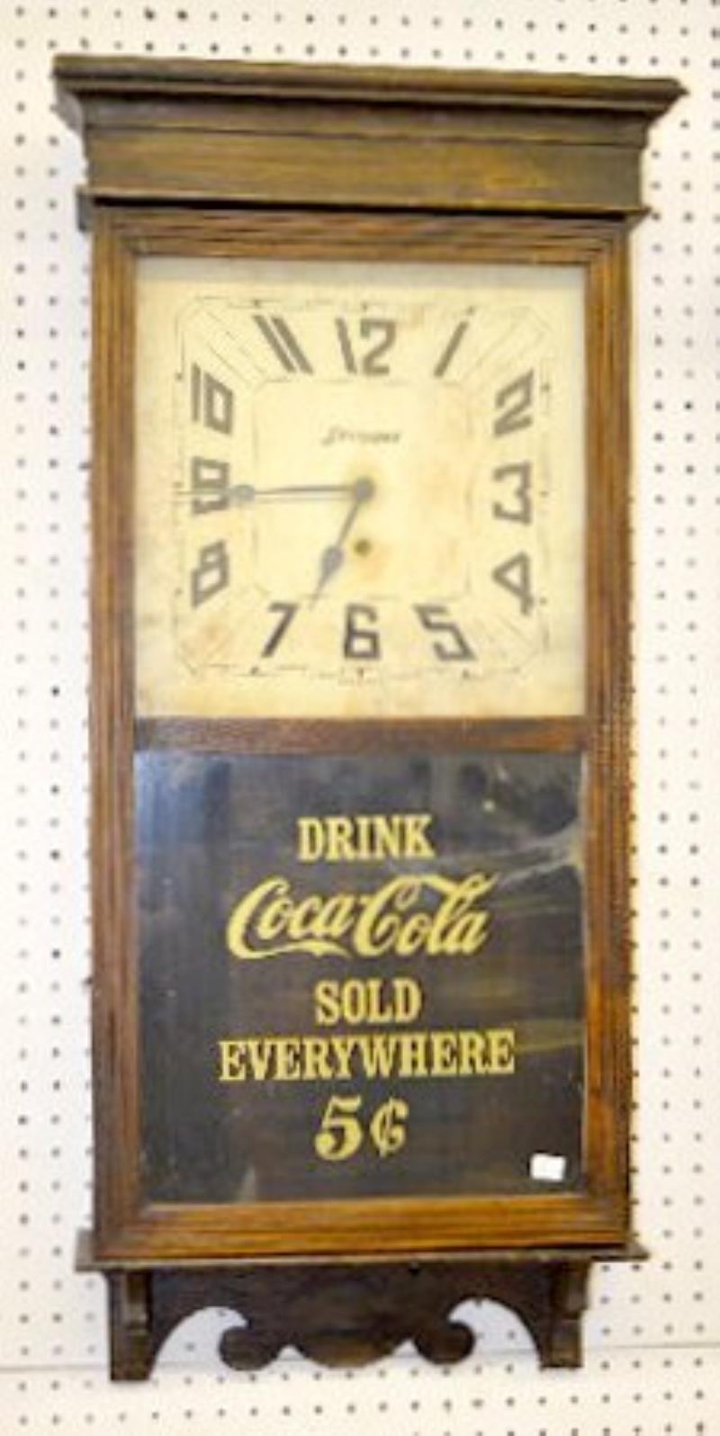 Sessions Oak “Coca Cola” Regulator Clock