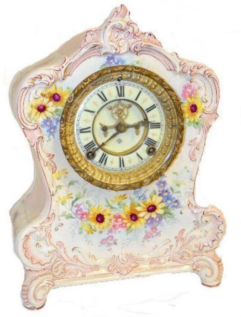 Ansonia Royal Bonn La Clair China Clock