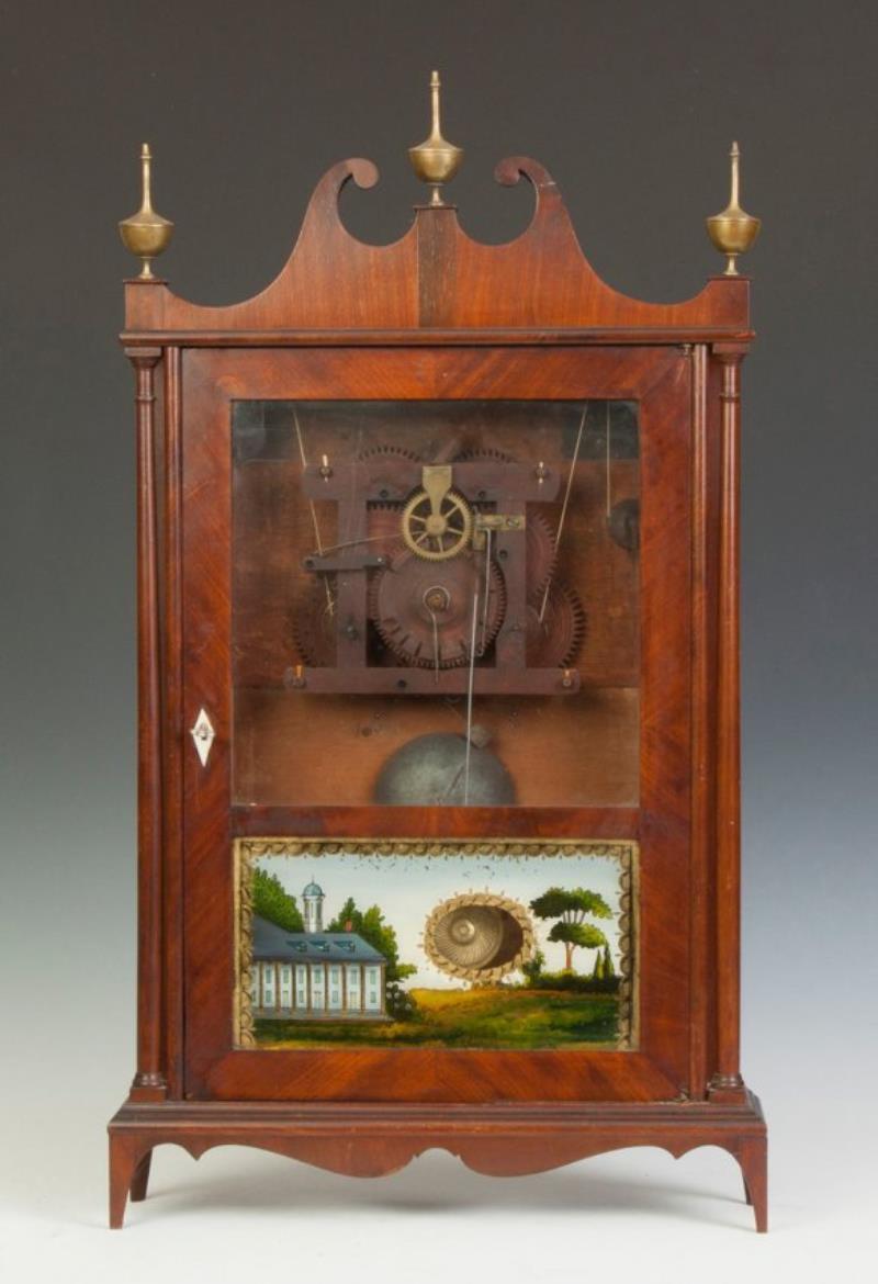 Seth Thomas Off Center Pillar & Scroll Clock