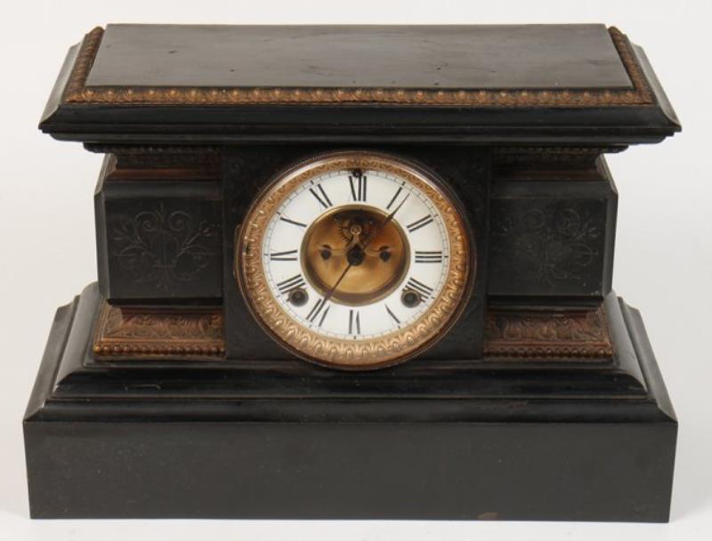 IRON ANSONIA MANTLE CLOCK CIRCA 1900