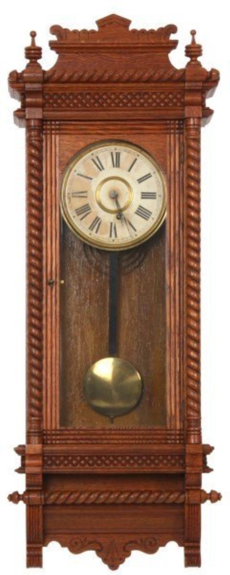 Ansonia Oak Wall Regulator