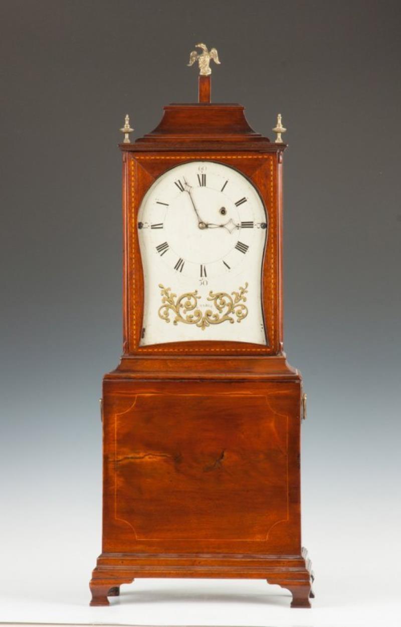 Fine & Rare Elnathan Taber Shelf Clock,  Roxbury, MA