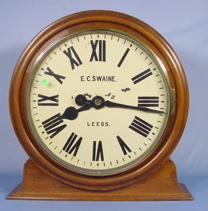 English Double Dial Gallery Clock