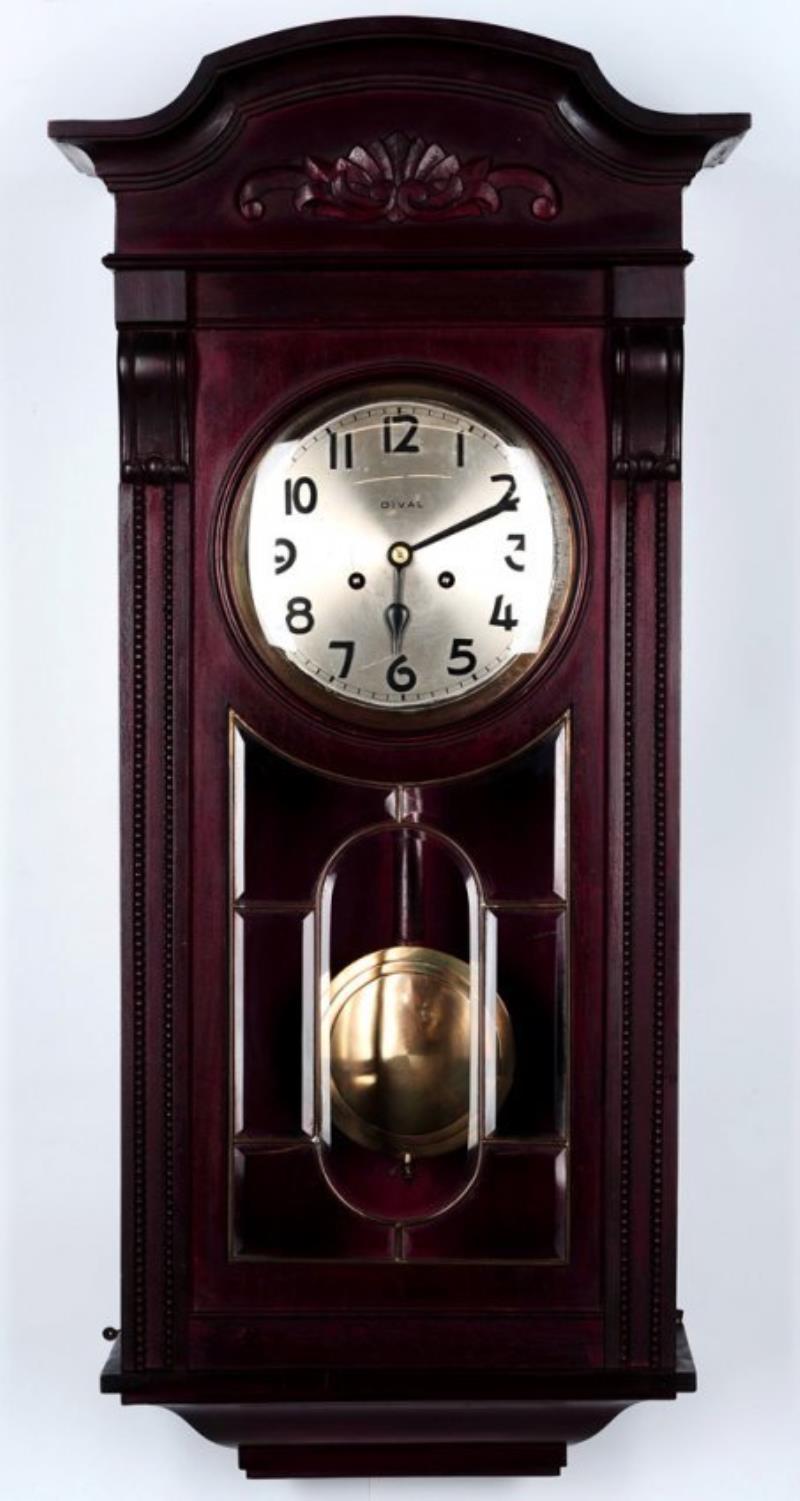 A CIRCA 1900 GERMAN BOX REGULATOR WALL CLOCK