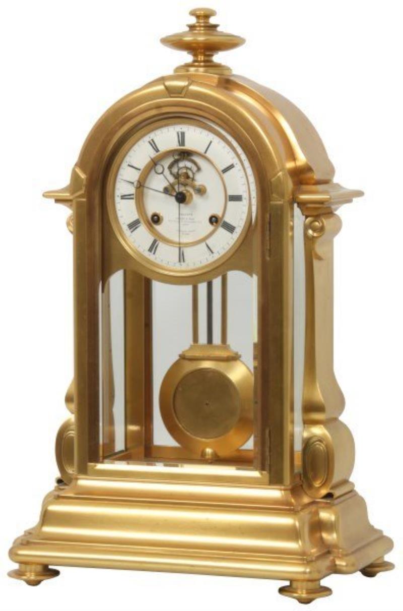 Exceptional Gilt Bronze Table Clock