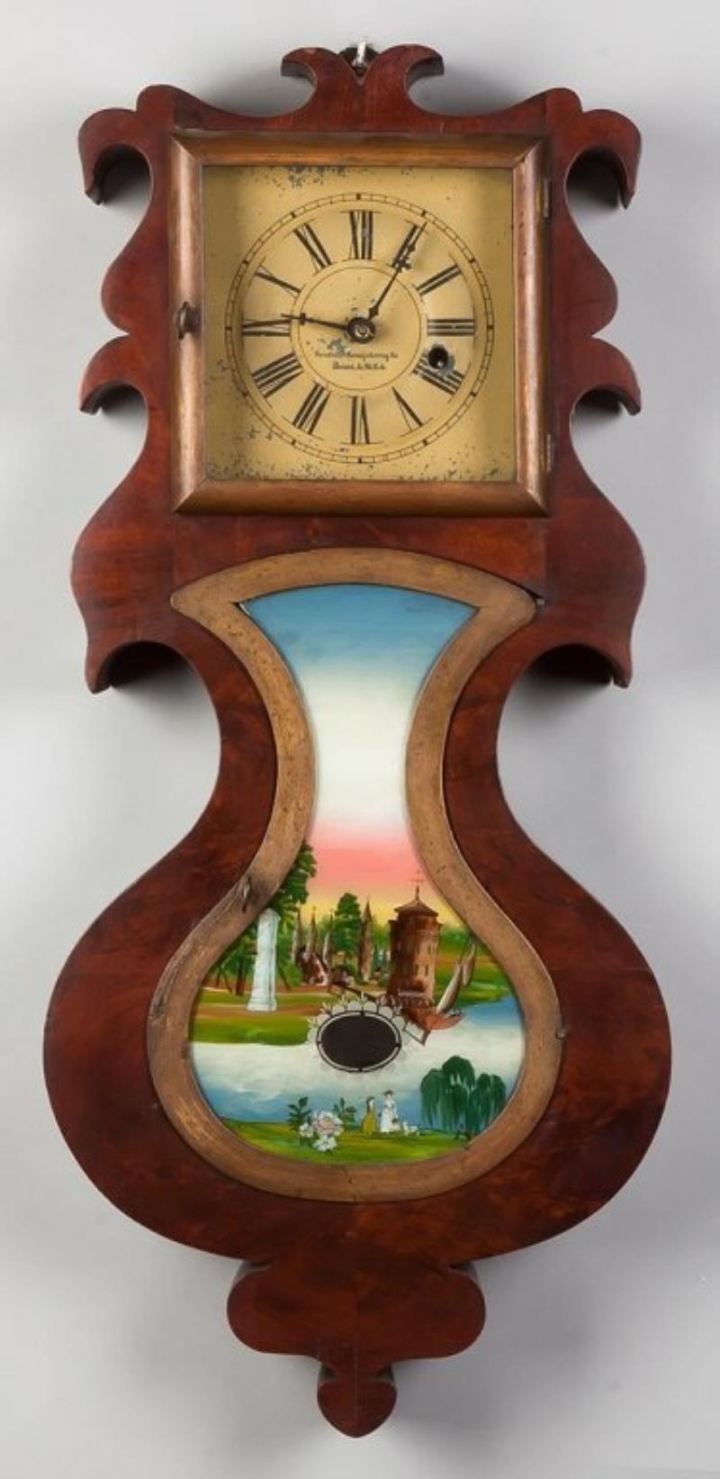 J.C. Brown & Co. Acorn Wall Clock, Bristol, CT