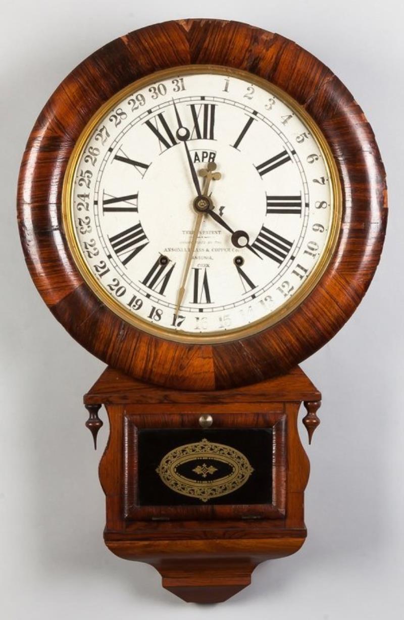 Ansonia Brass & Copper Co. Calendar Clock, CT