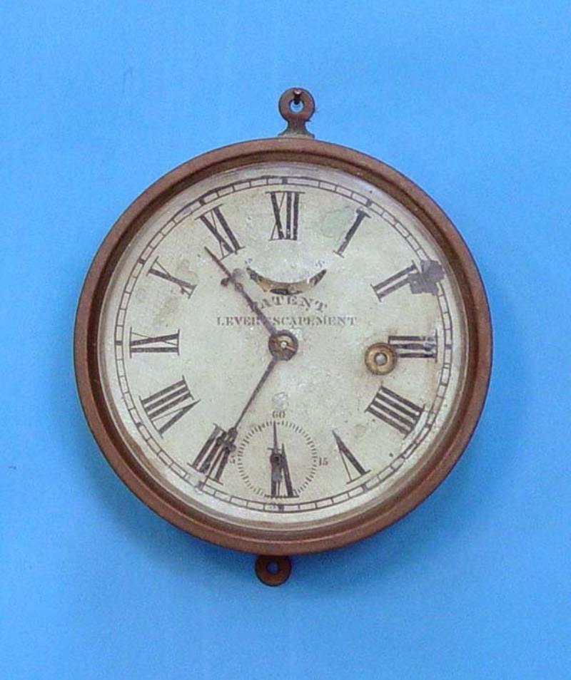 Patent Lever Escapement Locomotive Clock
