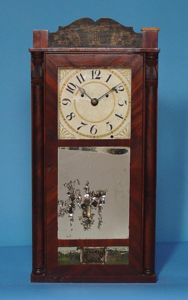 Silas Hoadley Franklin Upside Down Clock