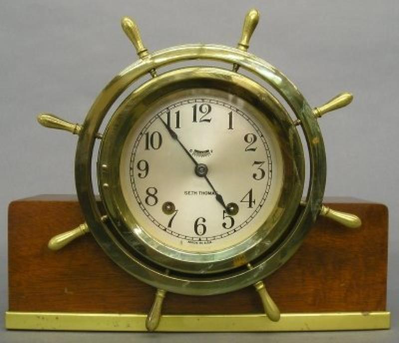 Ship’s Wheel mantle clock