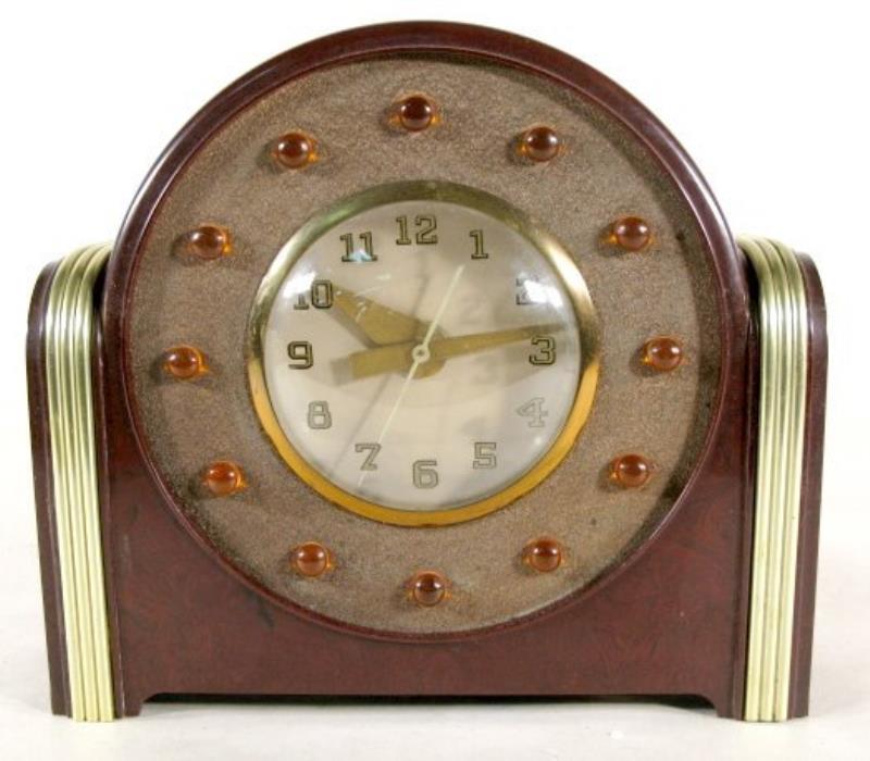 Lackner Art Deco Style Neon Desk Clock