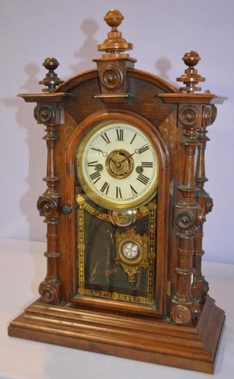 Seth Thomas W.W. Pillar & Scroll Clock