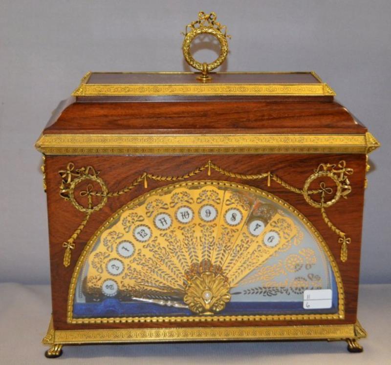 Imperial Fan Clock By Faberge