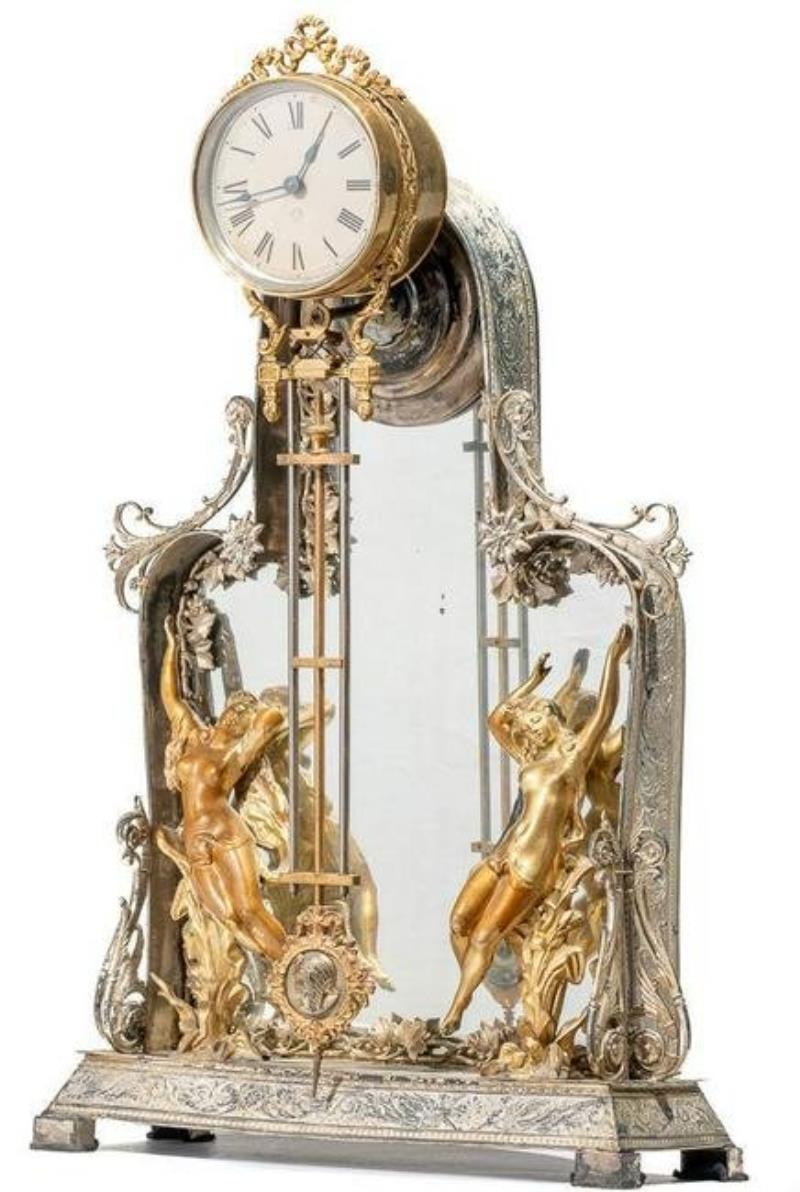 Ansonia Mirror Swing Clock