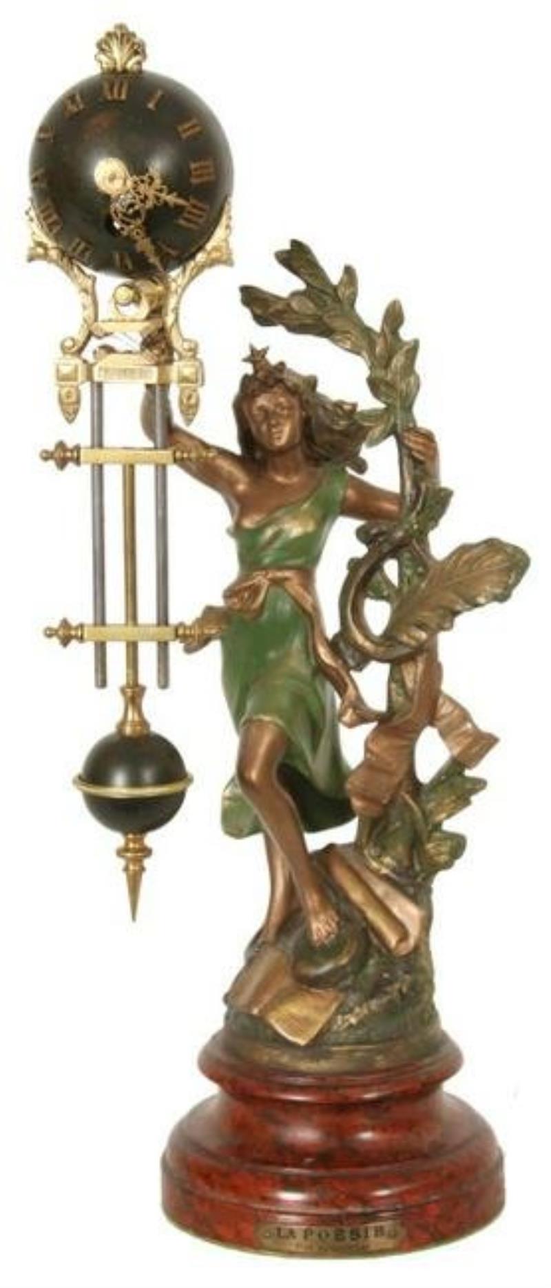 Figural Swinger Mystery Clock