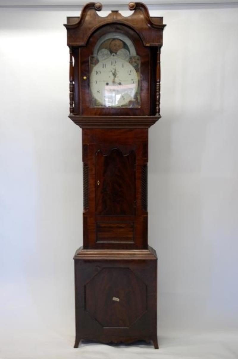 Jos. Craig  Mahogany George III Tall Case Clock-