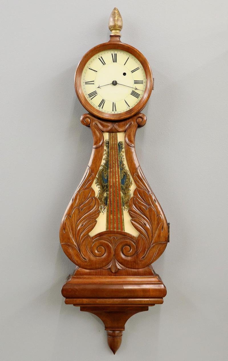 Boston Lyre Front Banjo Clock