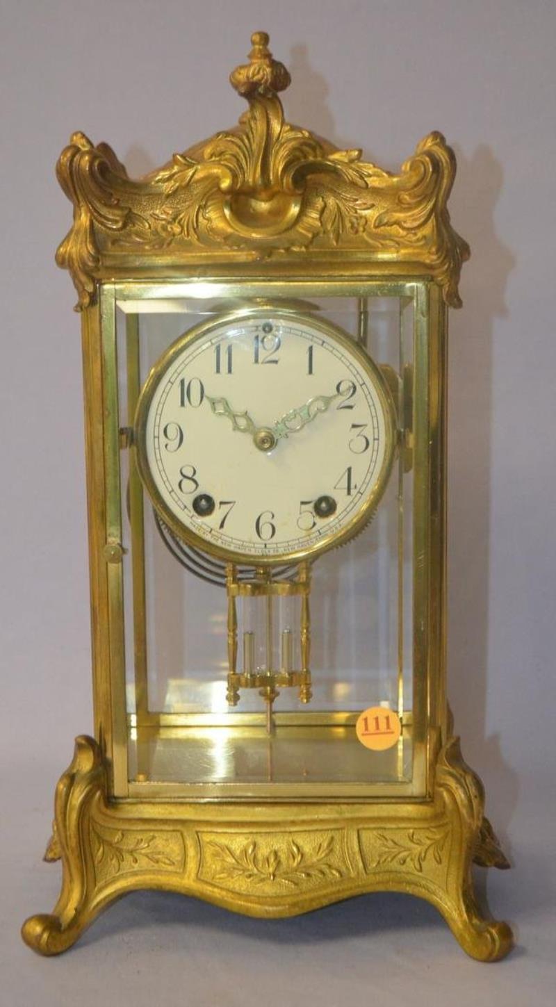 Antique New Haven (Thoreau) Crystal Regulator Clock