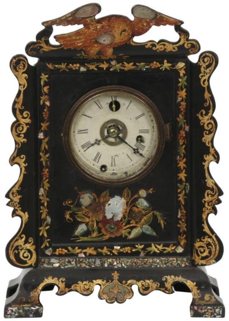 Jerome Papier Mache Mantel Clock