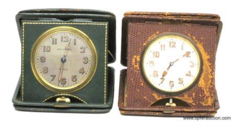 (2) 8 DAY TRAVEL CLOCKS