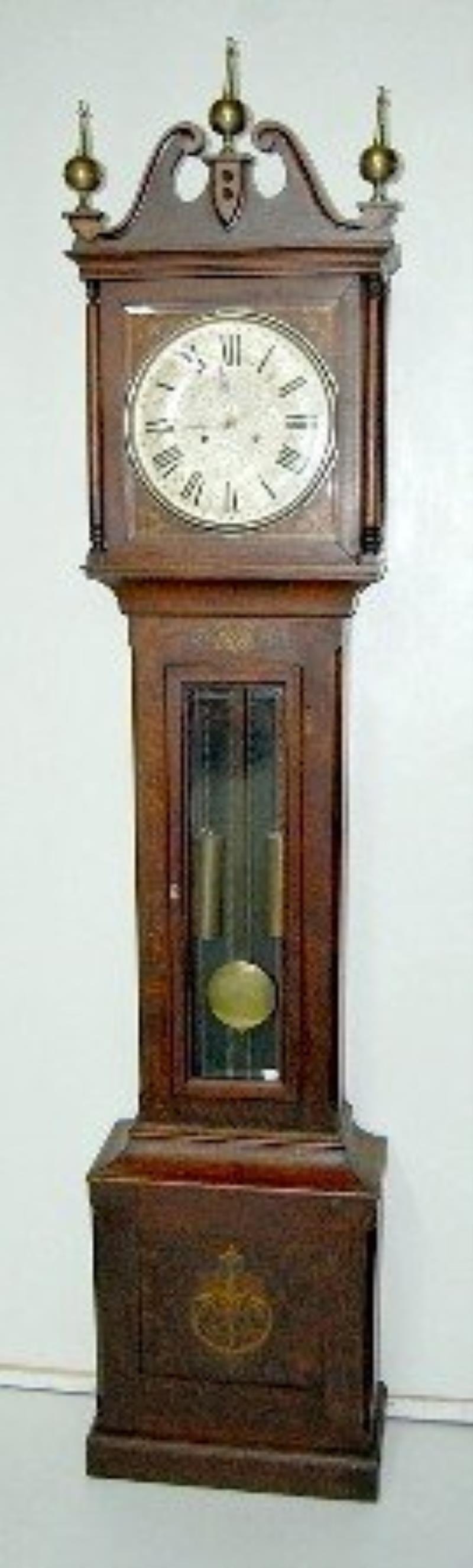 Antique Oak Tallcase Clock