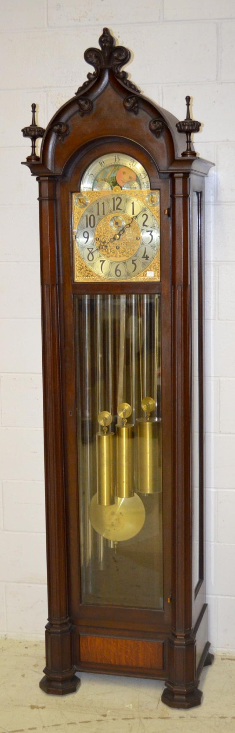 Herschedes Gothic Musical Tallcase Hall Clock, Style 83
