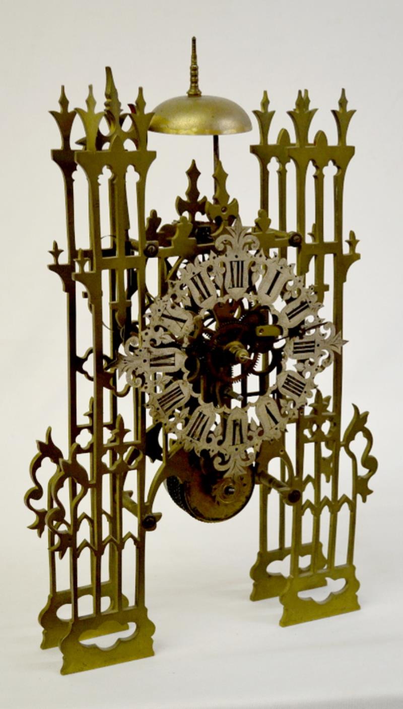 Antique Chain Driven Fusee Skeleton Clock