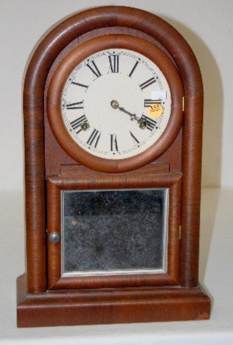 Ansonia Round Top Gothic Shelf Clock