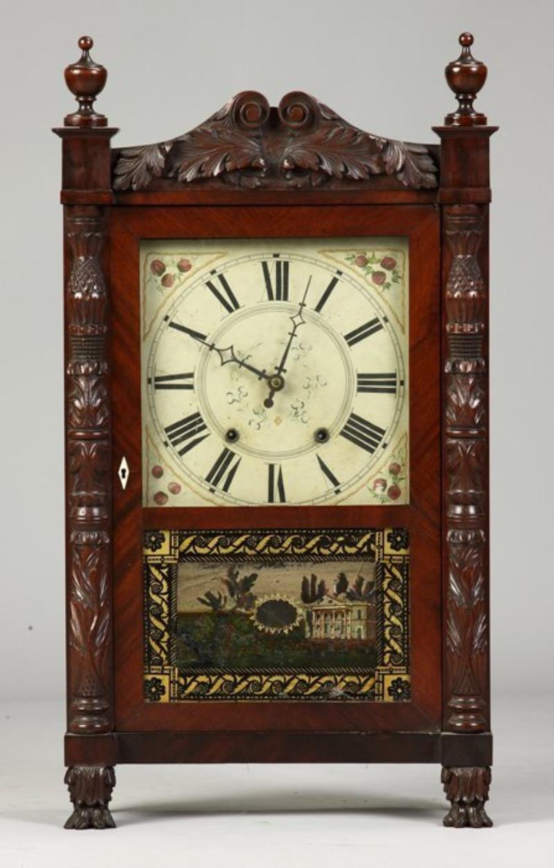 Mark Leavenworth, Waterbury, CT, Shelf Clock Carve